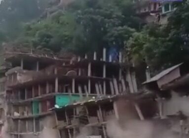 Landslide At Anni Area In Kullu Himachal Pradesh