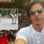 Shah Rukh Khan Ke Online Gaming Ad Ke Khilaf Protests Ke Karan Mumbai Police Mannat Ke Bahar Tenaat Hui mumbai bollywood bollywoodnews filmygalli shahrukhkhan onlinegaming mumbaipolice