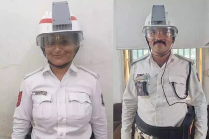 AC Helmet Diya Police Ko Gujrat Sarkar Ne