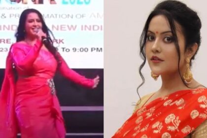 DCM Devendra Fadnavis Ki Wife Singer Amruta Fadnavis Ne NewYork Ke Times Square Me Hue Bharat Mahotsav Me Perform Kiya