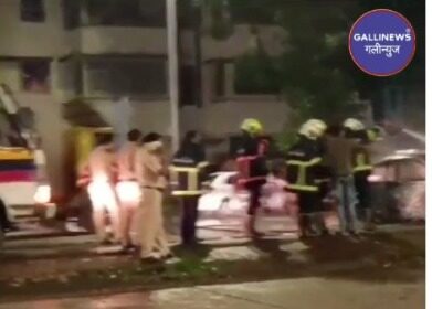 Fire In Car Divider Se Takrane Ke Baad Car Me Lagi Aag 2 Dead 3 Injured At Sion
