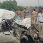 Mumbai Ahmedabad Highway road accident me 3 logon ki death 2 injured hue at Vasai