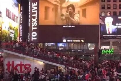 Times Square Billboard Par Shah Rukh Khan Ka Jawan Trailer Bajte Hi NYC Ruk Gai