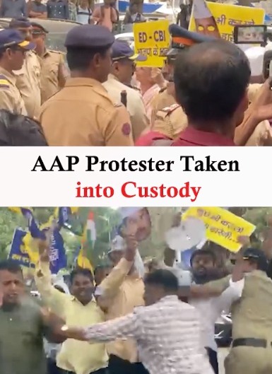 AAP Protest Taken Into Custody