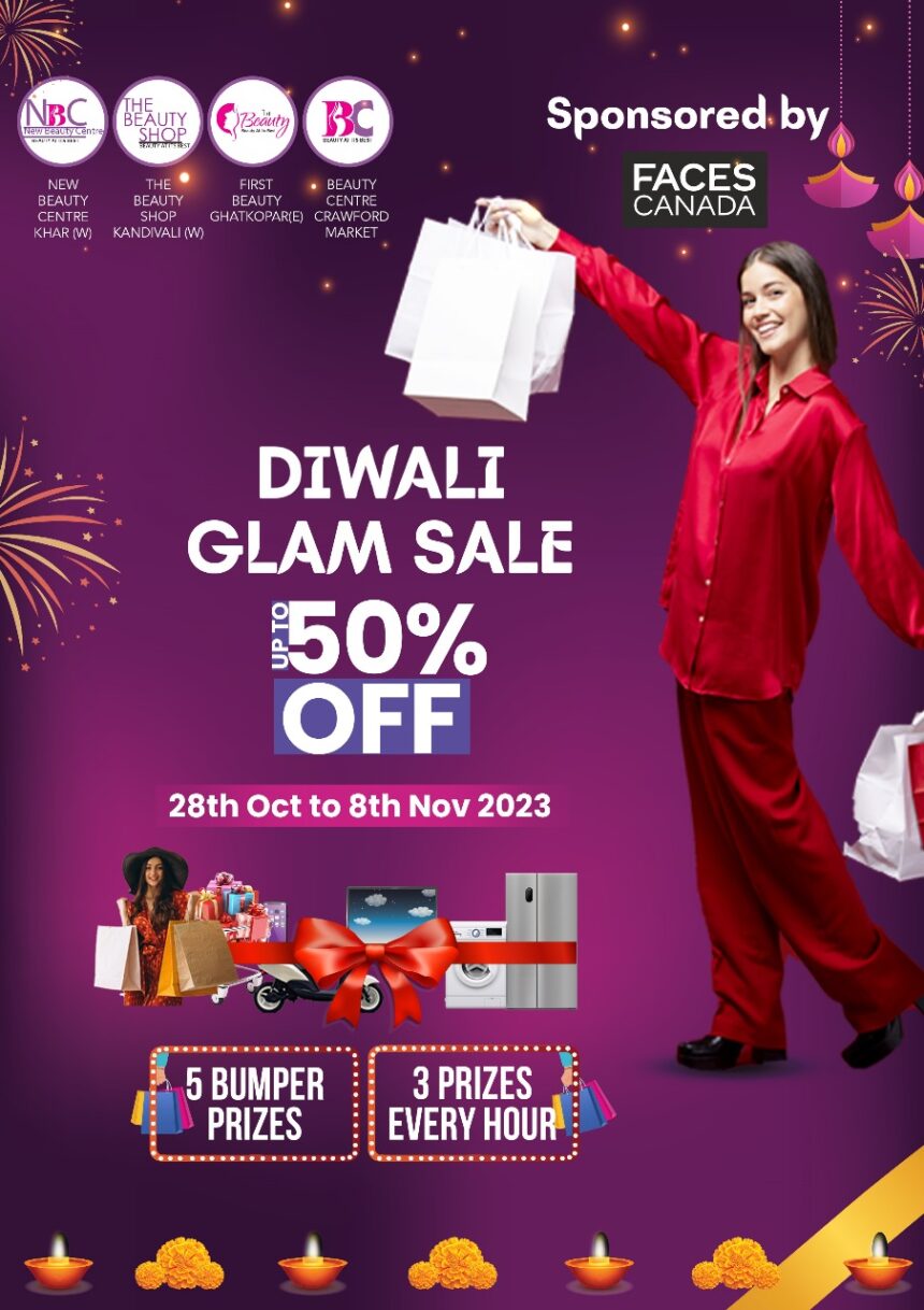 DIWALI GLAM SALE Upto 50 Off On Beauty Products By Beauty Centre Crawford Market Branch
