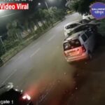 Speed Car Ne Parked Car Ko Maara Zordar Takkar At Raunak Park Upvan Thane Video Viral