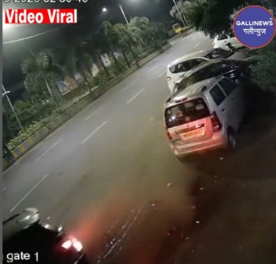 Speed Car Ne Parked Car Ko Maara Zordar Takkar At Raunak Park Upvan Thane Video Viral