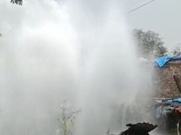 Water Pipe Line Burst Lakhon Liter Paani Beh Gaya At Panvel Panchsheel Nagar