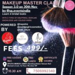 @Speventsindia Present Makeup Master Class On 30th Nov Fees 499