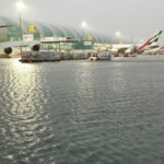 Dubai Airport par Water Logging Bahut si flight cancel aur divert hui Kharab mausam ke chalte