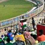 Palestinian Flag Lehraya gaya Pakistan Vs Bangladesh Cricket Match me at Kolkata 4 Detained