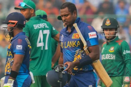 angelo mathews timed out