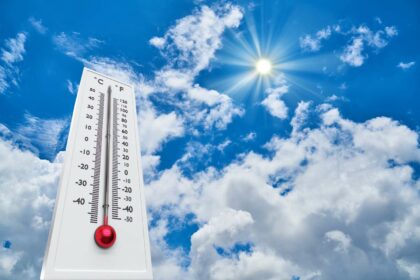 thermometer sun high degres hot summer day high summer temperatures 1010691618 2a5ca45876424dffbef441d73ae896b8