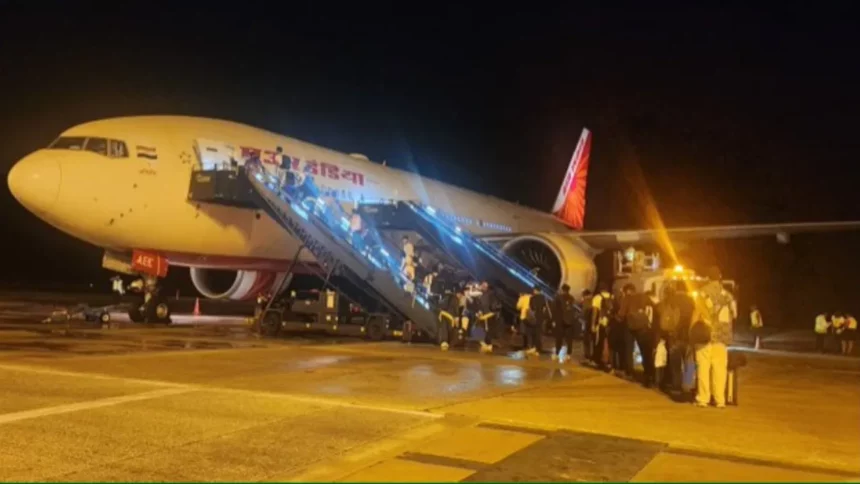 team india plane