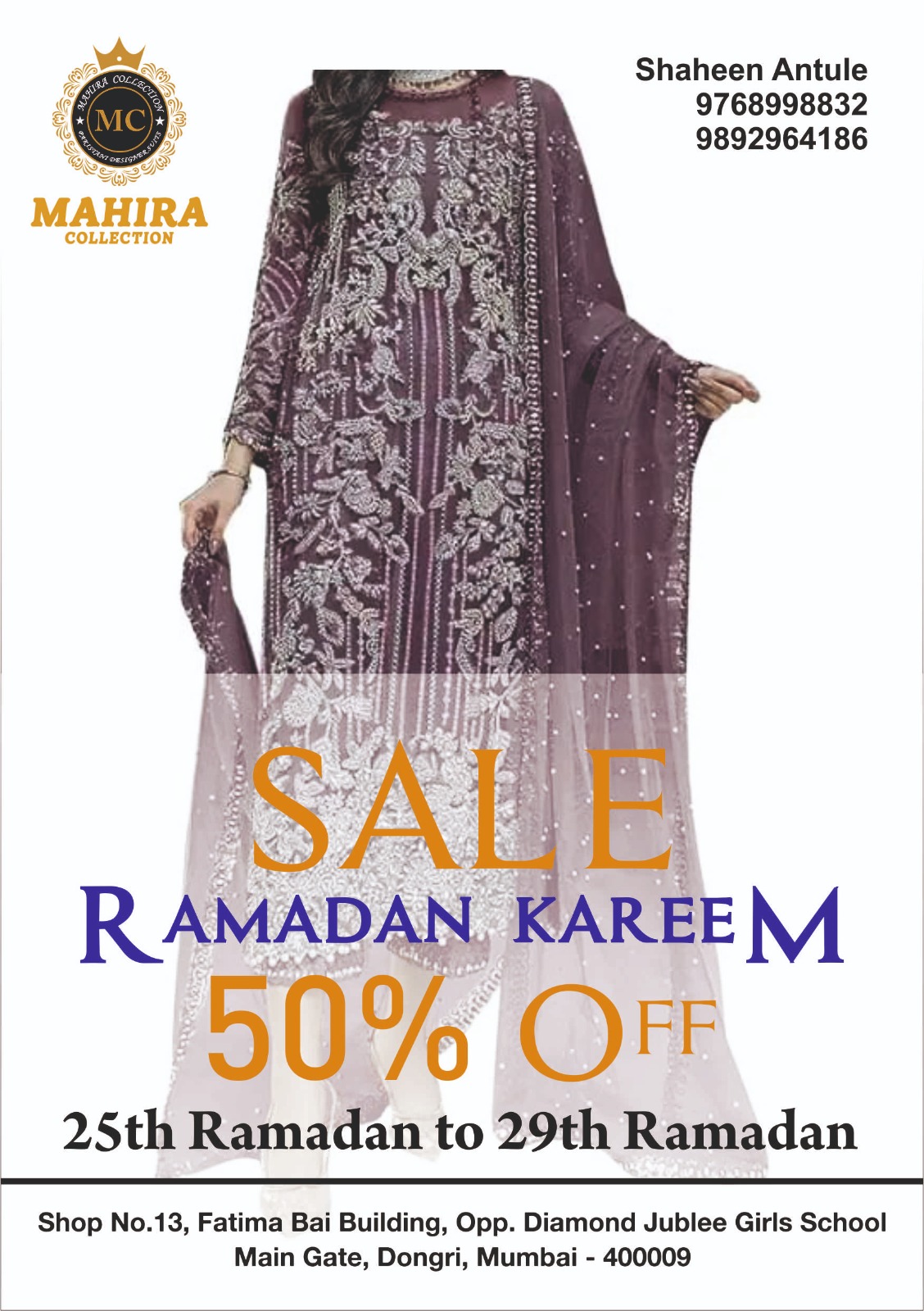 RAMADAN KAREEM SALE! Celebrate Ramadan in Style with Mahira Collection! 