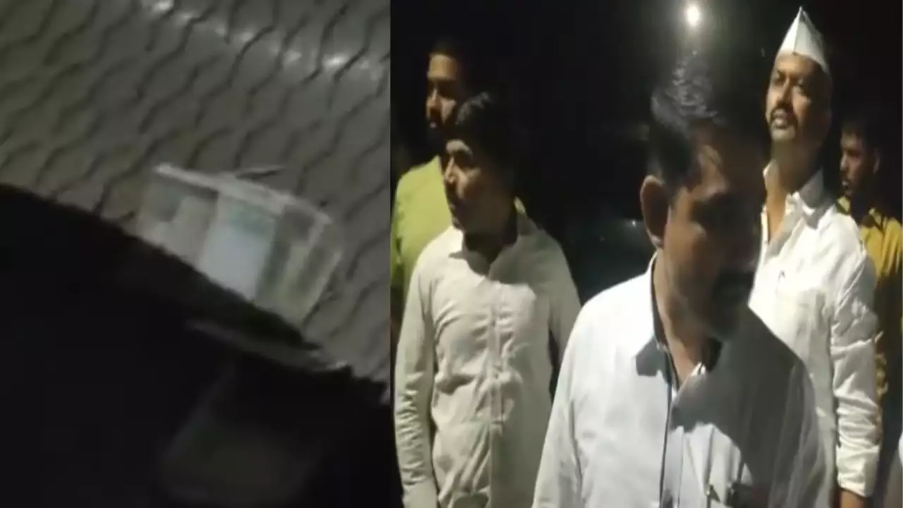 Voting Se Pehle Paisa Banta Gaya Police Ke Saamne at Baramati Video Ke Saath, Rohit Pawar Ka Aarop