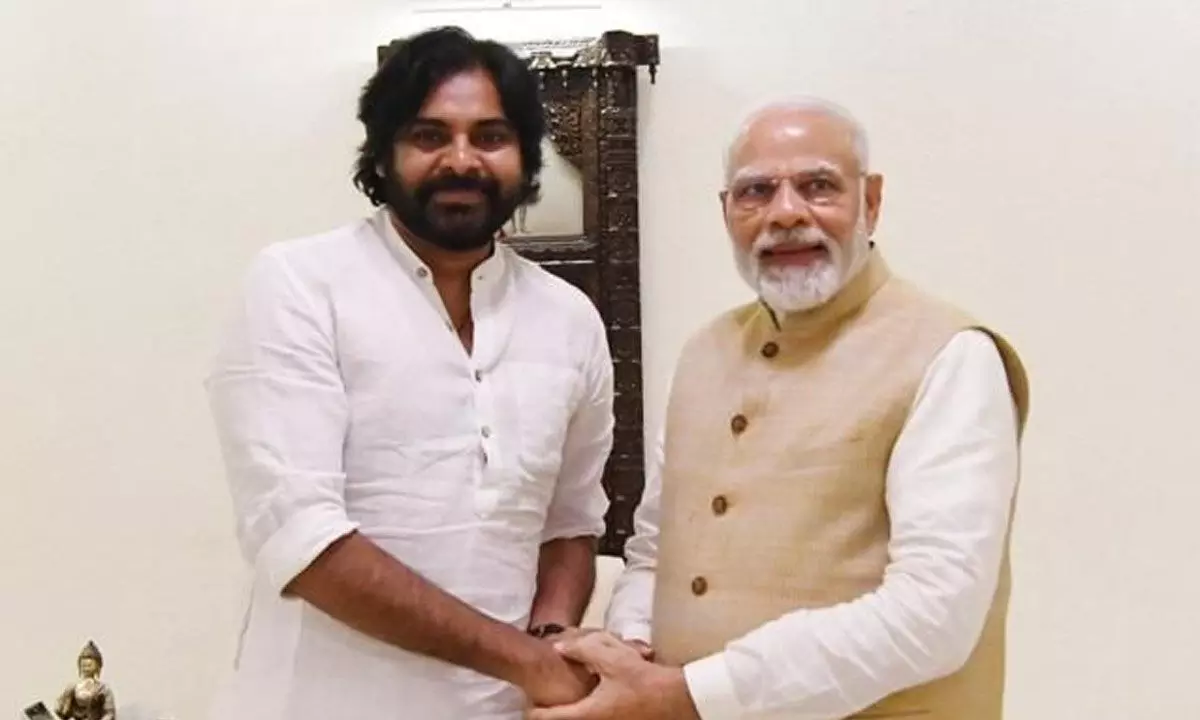 Pawan Kalyan (Jan Sewa Kalyan Party) Declare Support Narendra Modi