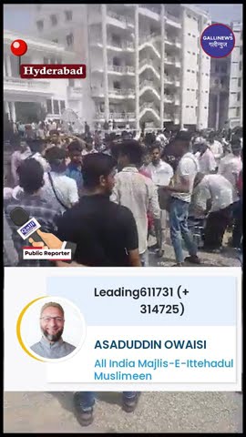 Asaduddin Owaisi Jeet Ki Taraf, Darussalam Par Jashan Shuru At Hyderabad