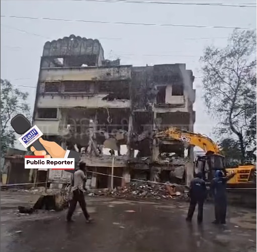 Building Demolish By Corporation At Chinchpada Road Kalyan East