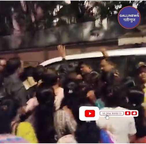 CM Shinde Ka Qafila Rukaya Logon Ne at South Mumbai, Shivsena Ke Log Hi They Apni Maang Ko Lekar Gaadi Rukayi, Video Viral