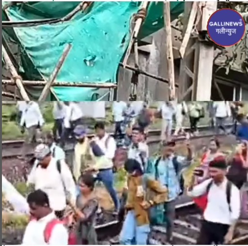 CR Mumbai Local Train Ruki, Sion Matunga Ke Beech OHE Par Bamboo Gira, Bada Haadsa Hone Se Bach Gaya
