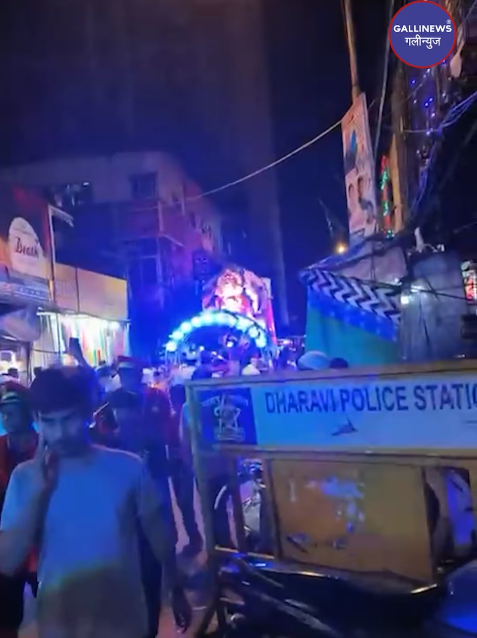 At Badi Masjid Dharavi Main Road For Ganapati Immersion Arrangement In Dharavi