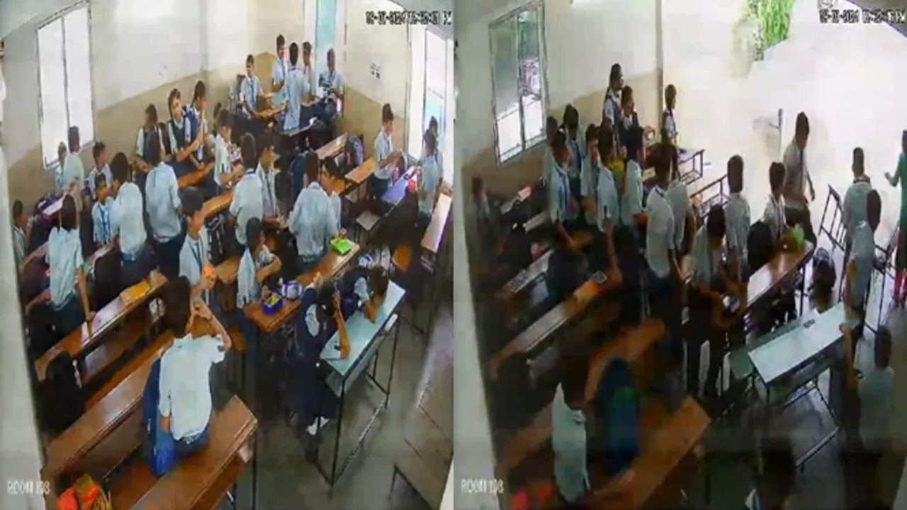 Classroom Ki Wall Collapse Hui, School Me Lunch Ke Waqt, 1 Student Injured At Vadodara Gujrat, Video Viral