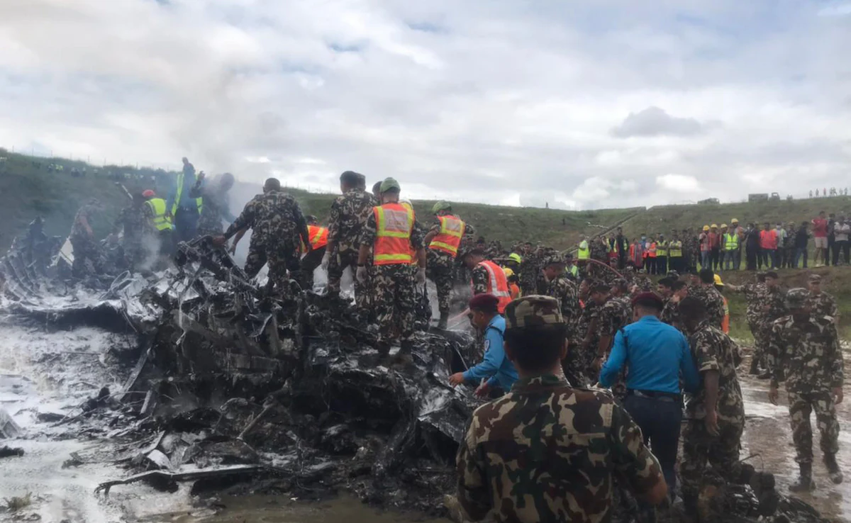 Plane Crash Hua Take Off Ke Waqt Kathmandu Mein, 18 Logon Ki Death Ki Khabar