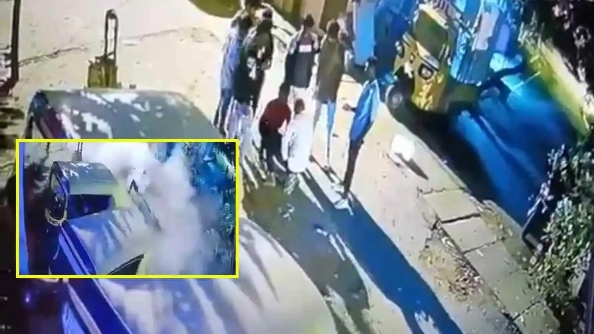 Shart lagakar Phatke ke box par biatha diay shaks ki death hui at Begaluru, 6 arrested, CCTV Video viral hua