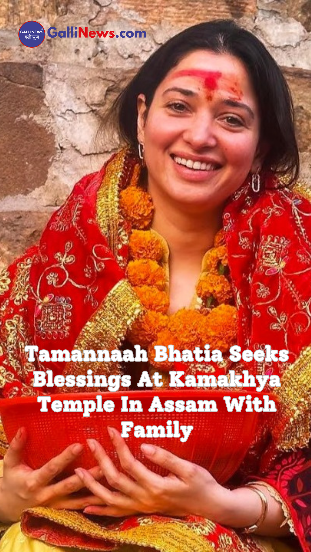 Tamannaah Bhatia Seeks Blessings At Kamakhya Temple In Assam With Family