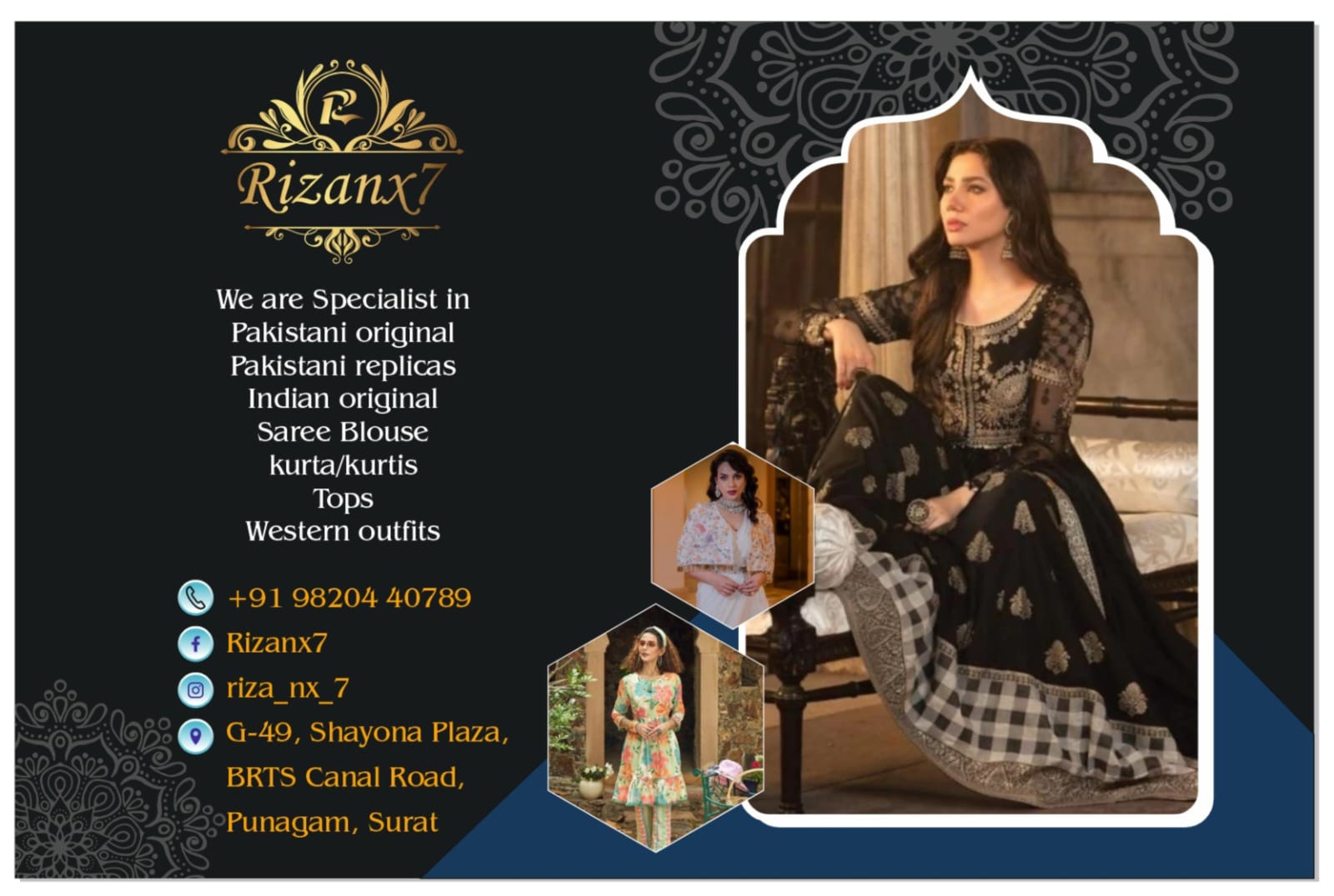 Explore Pakistani And Indian Elegance With Riza Enterprises