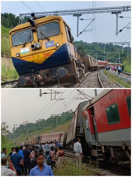 Train Derailed – Agartala Se Mumbai Aarahi 12520 Express Ke 8 Dabbe Patri Se Utar Gaye At Assam