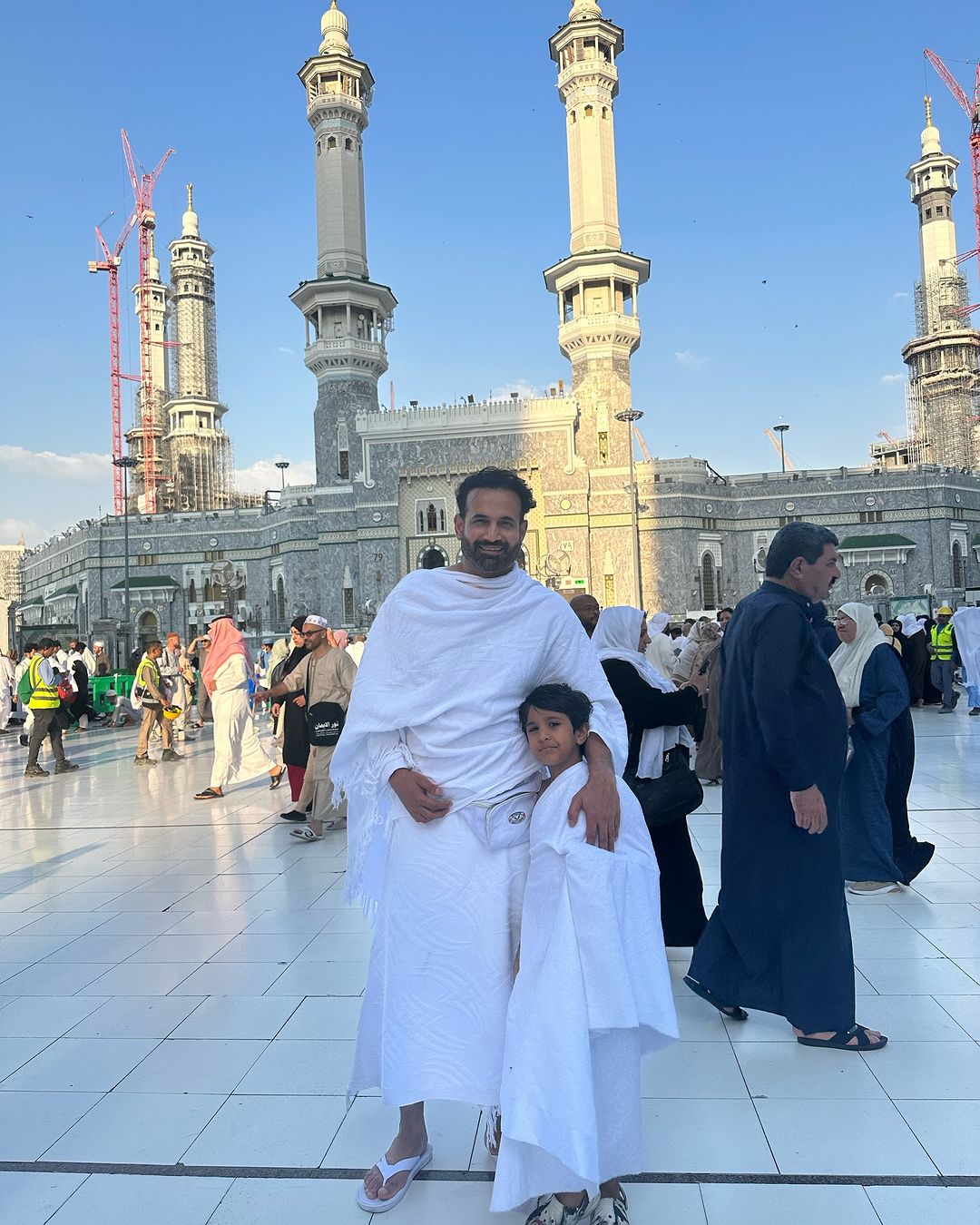 Indian Former Cricketer Irfan Pathan Takes Family For Umrah, Shares On Social Media