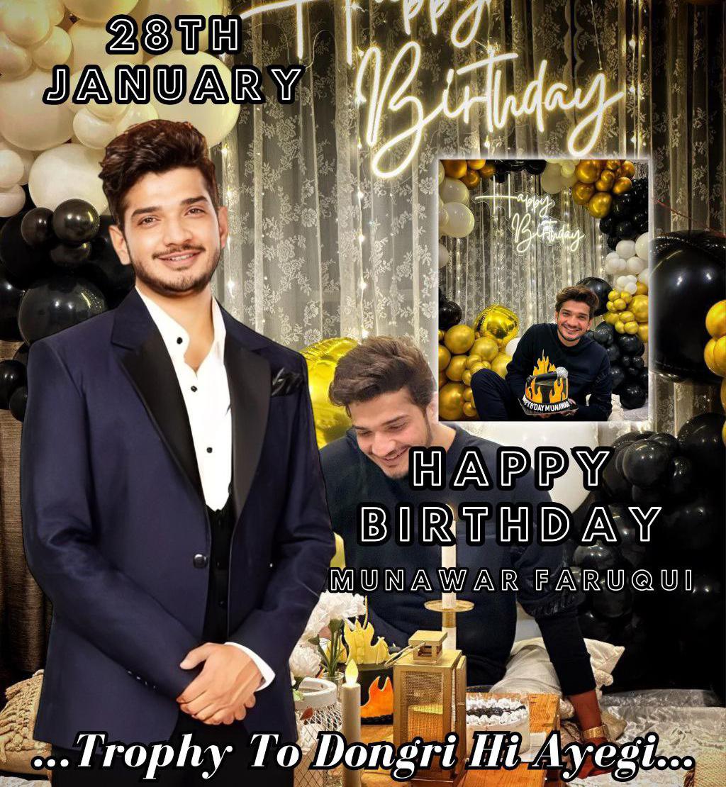 Happy Birthday Munawar Faruqui, Trophy Toh Dongri Hi Aaye Gayi