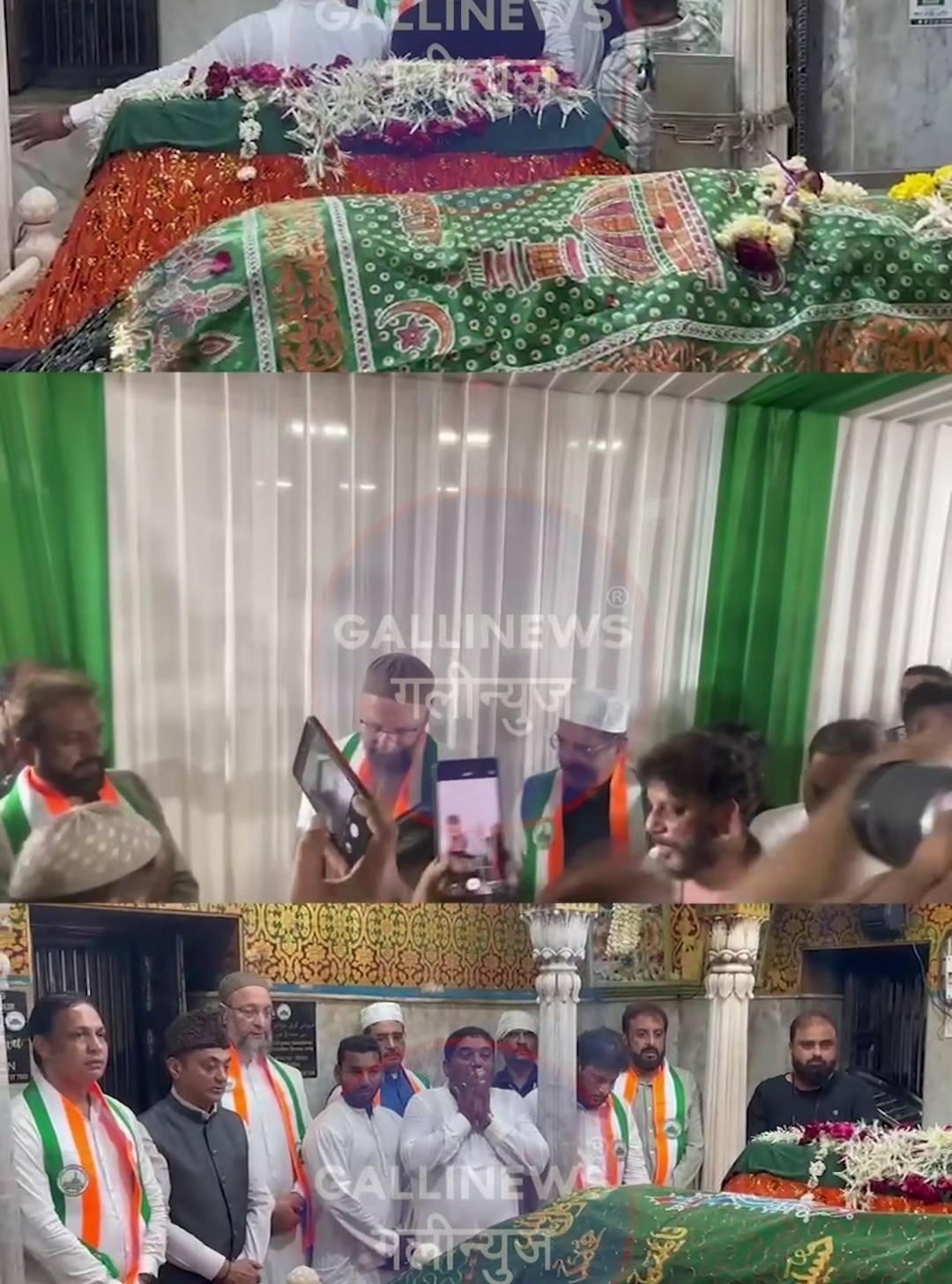 Asaddudin Owaisi at Mahim Dargah