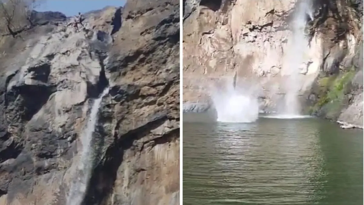 Reel Ka Chakkar – Waterfall Mein 120 Ft Unchai Se Jump Kiya, 2 Navjawano Ne, 1 Ki Death Hui, 1 Injured Hua At Palghar, Video Aaya Samne