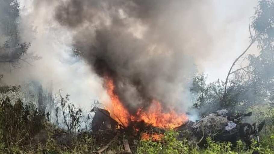 Helicopter Crash Hua Pune Ke Bavdhan Area Me, 2 Pilots Sahit 3 Logon Ki Death Hui