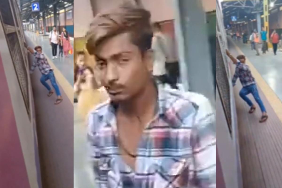 Mumbai Local Train Stunt Ka Video Viral, Railway Police Ne Unkown Shaks Ke Khilaf Case Darj Kiya, Logon Ko Jankari Dene Ki Appeal Ki
