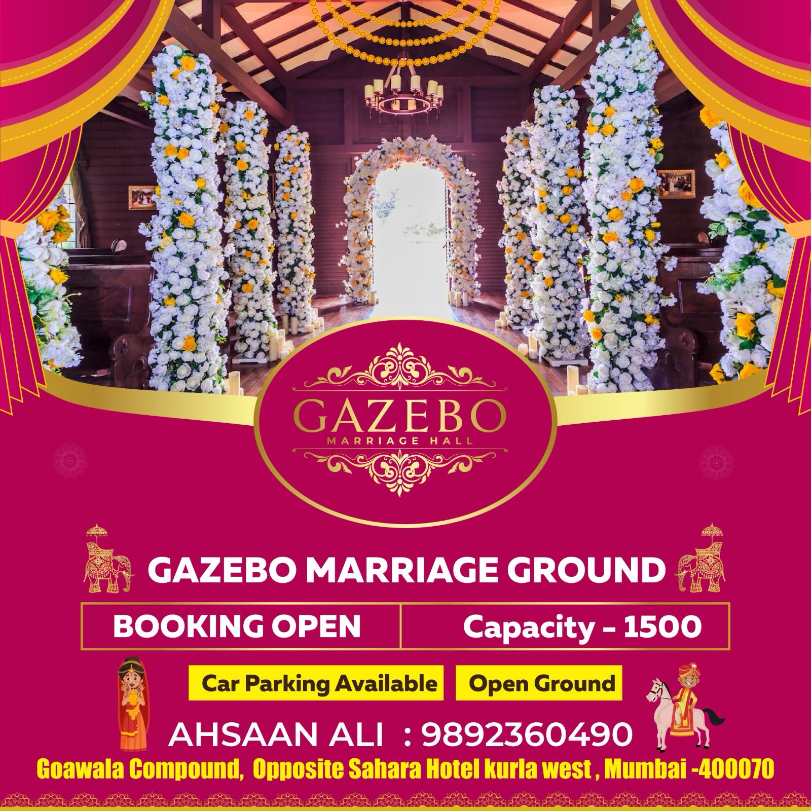 Celebrate Your Special Day At Gazebo Marriage Ground, Kurla West!