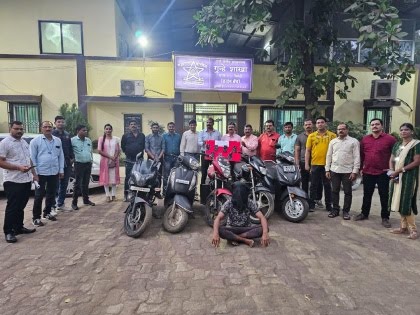 Mobile, 2 Wheeler Churane Wale Shatir Chor Ko Arrest Kiya Thane Bhiwandi Crime Branch 2 Ne, 5 Bike, 7 Mobile Baramad
