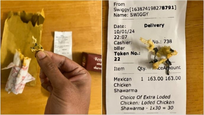 Swiggy Se Shawarma Mangaya, Khate Time Andar Se Metal Piece Nikla At Bengaluru, Photo Hua Viral