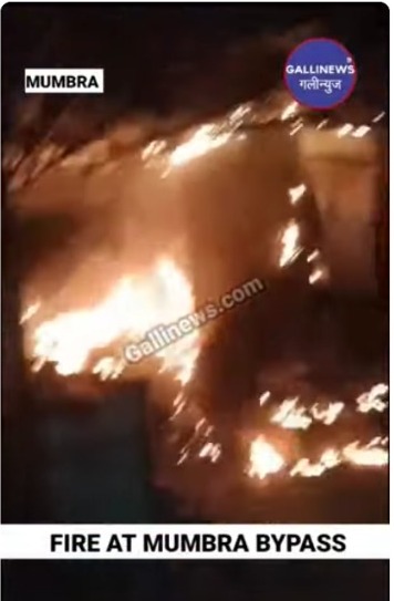 Fire At Mumbra Bypass