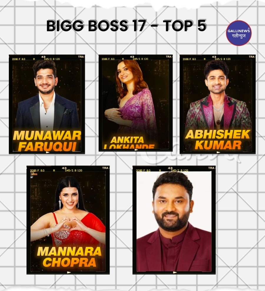 Biggboss17: Munawar Farooqui In Top 5, Vicky Jain Hue ELIMINATED