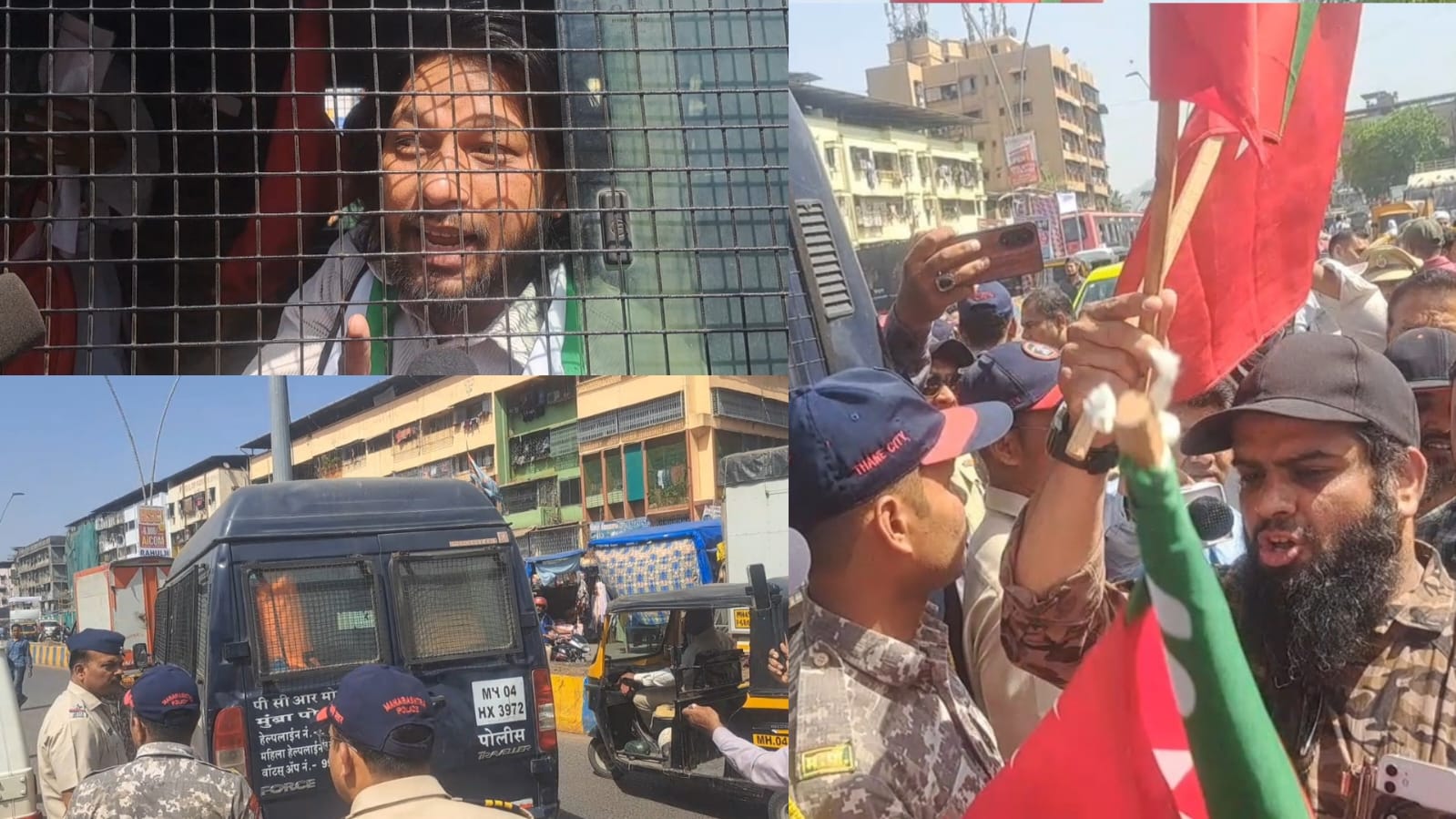 SDPI Party Ne CAA & NRC Ke Khilaaf Kiya Protest Mumbra Mein