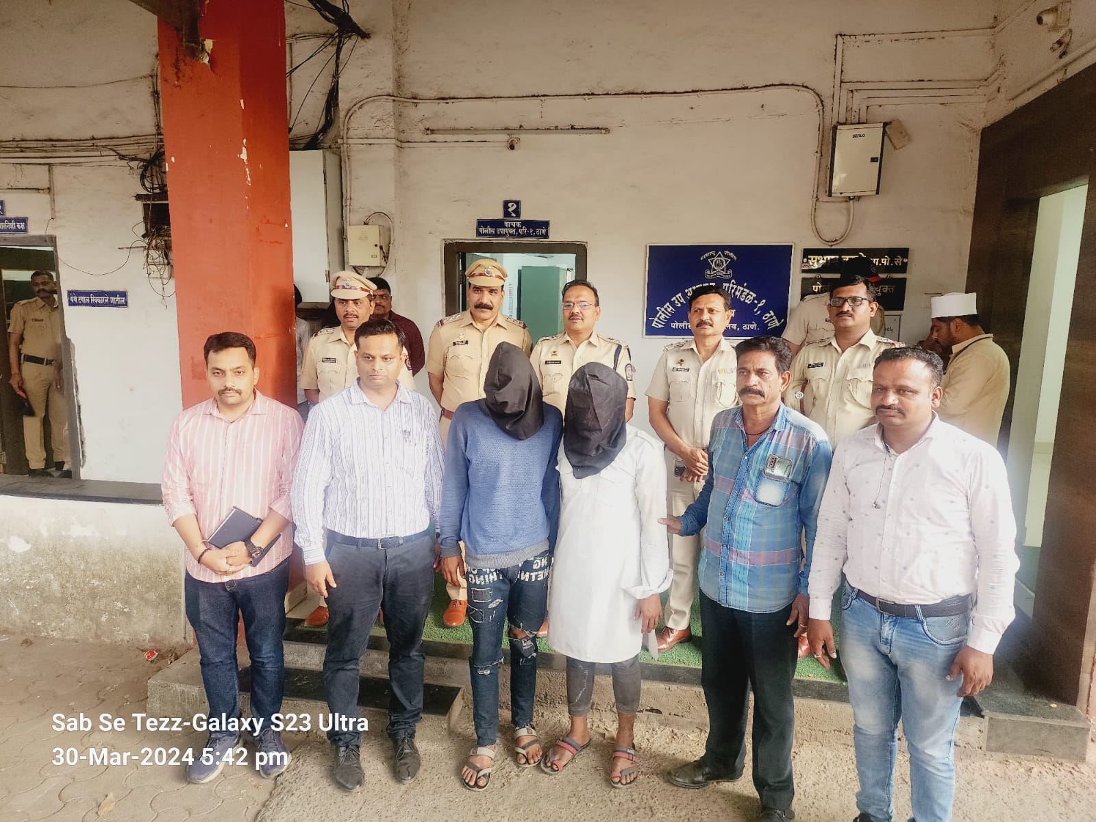 Talwar, Koyta, Dhar-Dhar Hatyaar Sahit 2 Arrested, Chori Ko Auto Rickshaw Bhi Baramad Kiya Thane Shil Daighar Police Ne