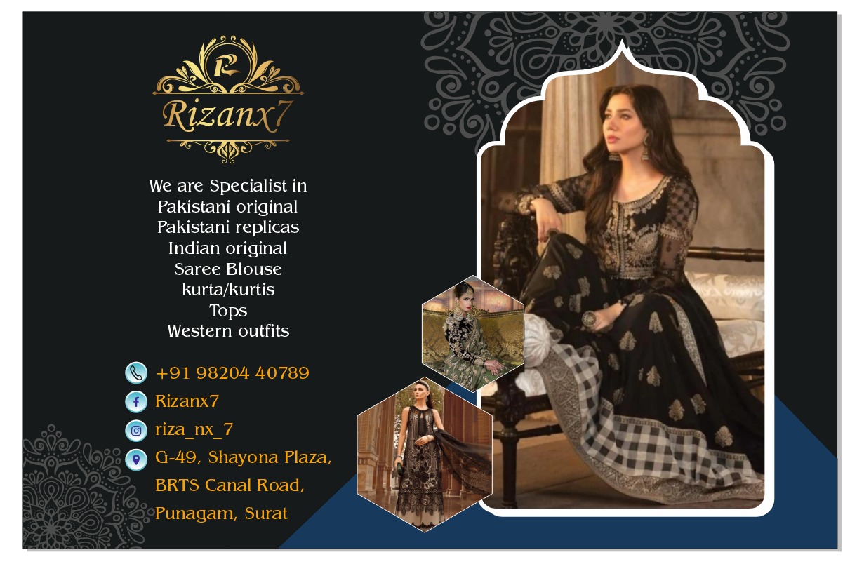 Explore Pakistani And Indian Elegance With Riza Enterprises We are from RIZA ENTERPRISES (Surat)