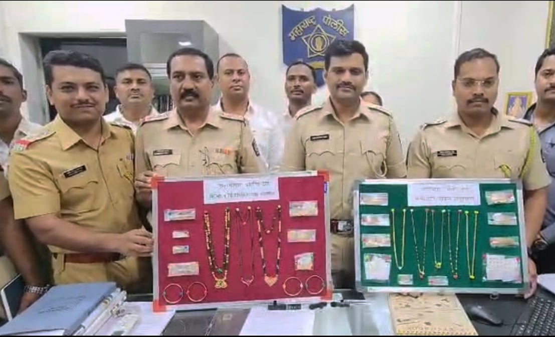 Gharphodi Karne Wala Interstate Shatir Chor Nalasopara Police Ki Giraft Me, 25 Lakh Se Zyada Ka Chori Ka Maal Baramad Kiya
