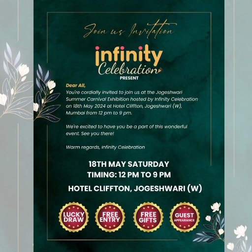 Dive Into A World Of Sophistication And Delight At The Infinity Celebration Summer Carnival Exhibition On May 18th, 2024!