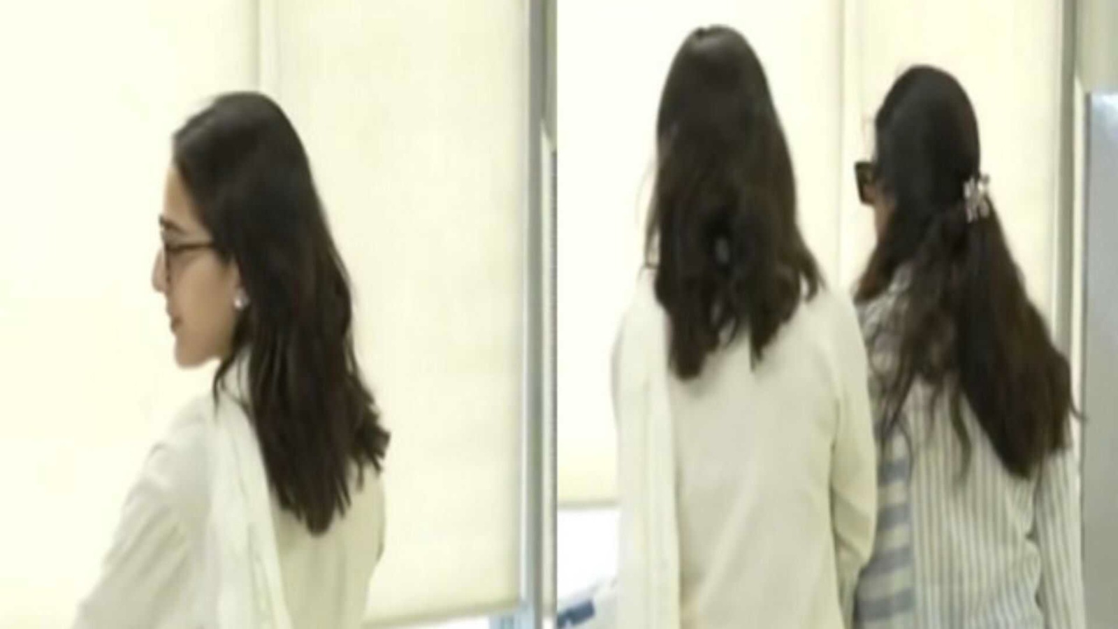 Actors Sara Ali Khan And Amrita Singh Cast Their Votes At A Polling Centre In Mumbai