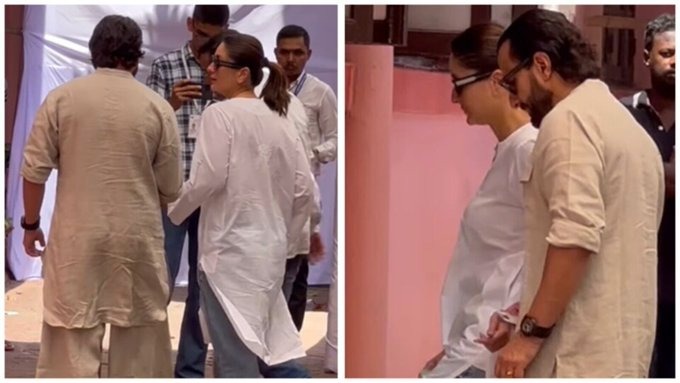Kareena Kapoor, Saif Ali Khan Cast Votes In Lok Sabha Election 2024
